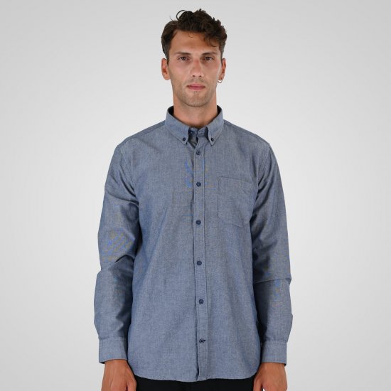 Double Outfitters GS-5225 Oksfordo marškiniai Šviesiai mėlyna - Marškiniai - Marškiniai - 2XL-8XL