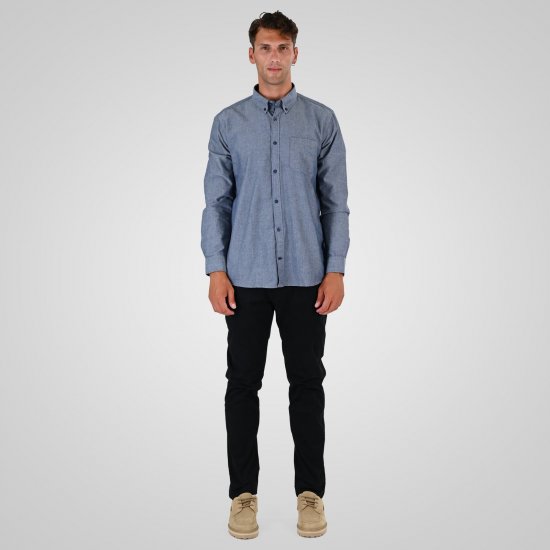 Double Outfitters GS-5225 Oksfordo marškiniai Šviesiai mėlyna - Marškiniai - Marškiniai - 2XL-8XL