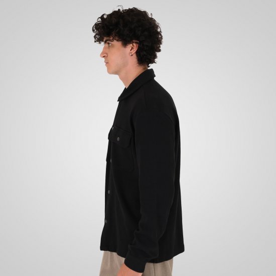 Double Outfitters GS-5237 Marškinių tipo striukė Juoda - Marškiniai - Marškiniai - 2XL-8XL