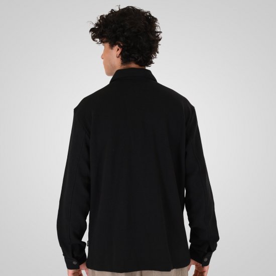 Double Outfitters GS-5237 Marškinių tipo striukė Juoda - Marškiniai - Marškiniai - 2XL-8XL