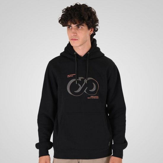 Double Outfitters MTOP-1146 Džemperis su gobtuvu Juoda - Megztiniai ir džemperiai - Megztiniai ir Džemperiai - 2XL-14XL