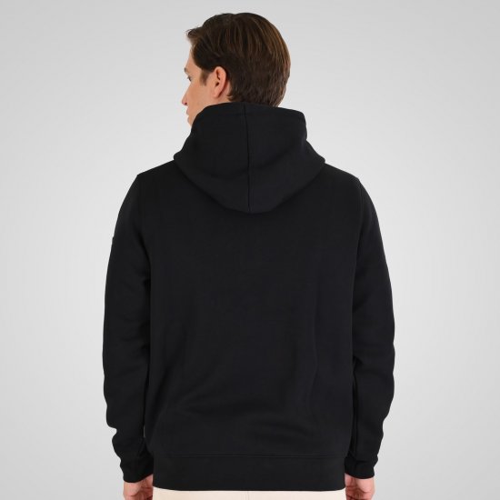 Double Outfitters MTOP-1160 Džemperis su gobtuvu ir užtrauktuku Juoda - Megztiniai ir džemperiai - Megztiniai ir Džemperiai - 2XL-14XL