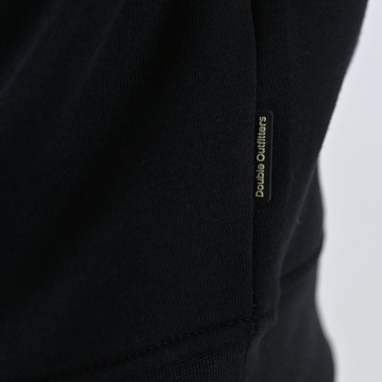 Double Outfitters MTOP-1163 Džemperis su trumpu užtrauktuku Juoda - Megztiniai ir džemperiai - Megztiniai ir Džemperiai - 2XL-14XL