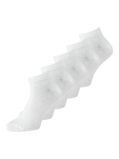 Jack & Jones Basic Trumpos bambuko kojinės Balta 5-pack - Apatinis trikotažas ir plaukimo apranga - Apatinis trikotažas - 2XL-8XL