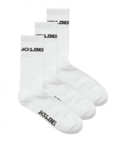 Jack & Jones Melvin Teniso kojinės Balta 3-pack - Apatinis trikotažas ir plaukimo apranga - Apatinis trikotažas - 2XL-8XL