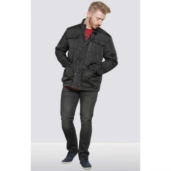 D555 Brentford Jacket Black - Didelės vyriškos striukės - Didelės vyriškos striukės