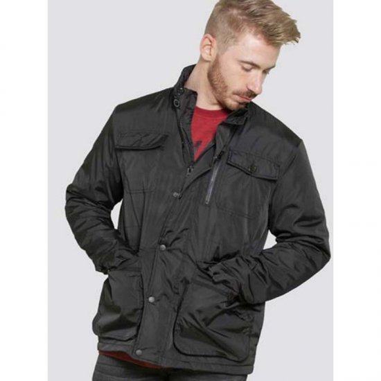D555 Brentford Jacket Black - Didelės vyriškos striukės - Didelės vyriškos striukės