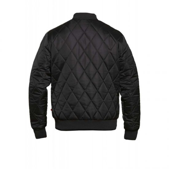 D555 Skipton Quilted Bomber Jacket Black - Didelės vyriškos striukės - Didelės vyriškos striukės