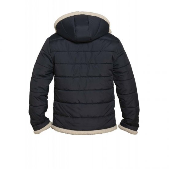 D555 Hudson Hooded Puffer Jacket Navy - Didelės vyriškos striukės - Didelės vyriškos striukės