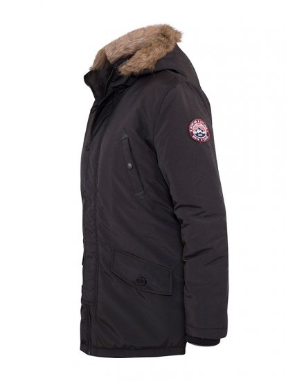 D555 Dundee Parka Jacket With Fur trimming and Teddy Fur Lined hood - Didelės vyriškos striukės - Didelės vyriškos striukės