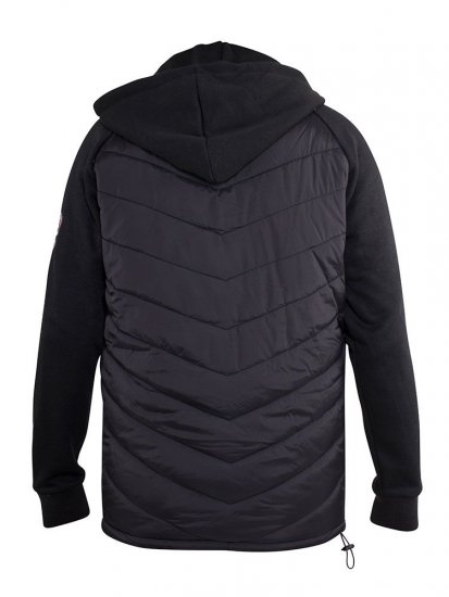 D555 Thorpe Hooded Quilted Jacket With Fleece Sleeves And Removable Fleece Hood - Didelės vyriškos striukės - Didelės vyriškos striukės