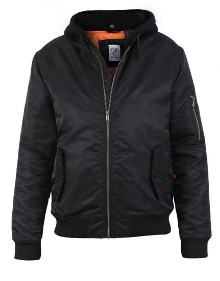 D555 Poppleford Bomber Jacket With Detachable Fleece Hood - Didelės vyriškos striukės - Didelės vyriškos striukės