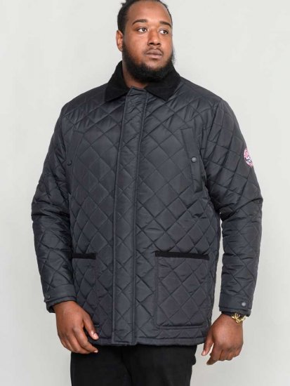 D555 Northcole Quilted Jacket Black - Didelės vyriškos striukės - Didelės vyriškos striukės