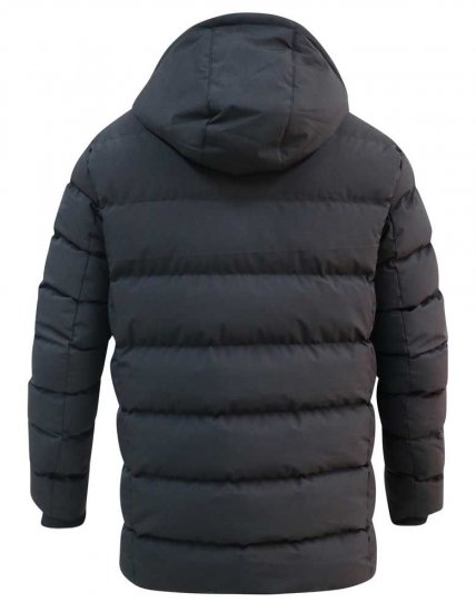 D555 Grove Quilted Parka Jacket Black - Didelės vyriškos striukės - Didelės vyriškos striukės