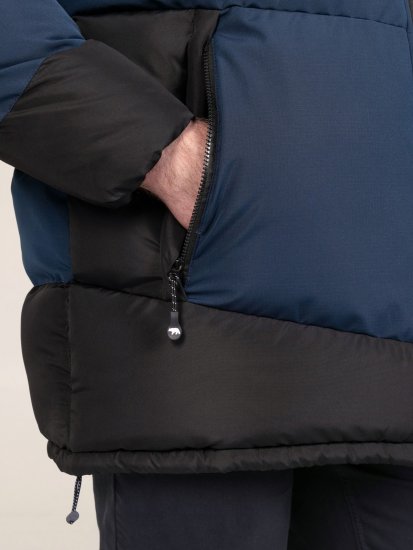 D555 Hank Ripstop Contrast Panelled Padded Hooded Jacket Tamsiai mėlyna - Didelės vyriškos striukės - Didelės vyriškos striukės
