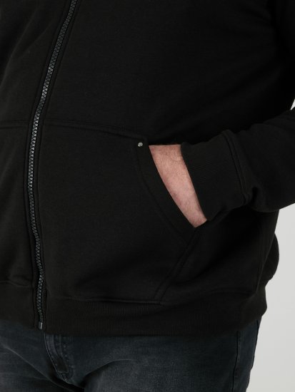 D555 Cantor Bliuzonas su Kapišonu Juodas - Megztiniai ir džemperiai - Megztiniai ir Džemperiai - 2XL-14XL