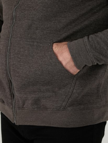 D555 Cantor Bliuzonas su Kapišonu Pilkas - Megztiniai ir džemperiai - Megztiniai ir Džemperiai - 2XL-14XL