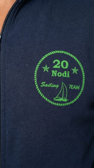 20 Nodi Ostro Stretch Fleece Cotton Tracksuit Navy - Treningai - "Didelių dydžių sportiniai kostiumai vyrams "