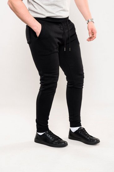 D555 Brandon Sweatpants with Tapered leg Black - Laisvalaikio kelnės ir šortai - Laisvalaikio Kelnės ir Šortai - 2XL-12XL
