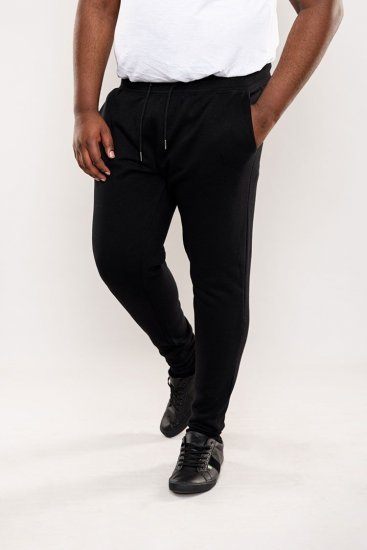 D555 Brandon Sweatpants with Tapered leg Black - Laisvalaikio kelnės ir šortai - Laisvalaikio Kelnės ir Šortai - 2XL-12XL