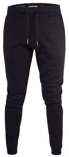 D555 Brandon Sweatpants with Tapered leg Black - Laisvalaikio kelnės ir šortai - Laisvalaikio Kelnės ir Šortai - 2XL-12XL