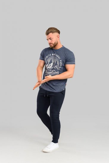 D555 Brandon Sweatpants with Tapered leg Navy - Laisvalaikio kelnės ir šortai - Laisvalaikio Kelnės ir Šortai - 2XL-12XL