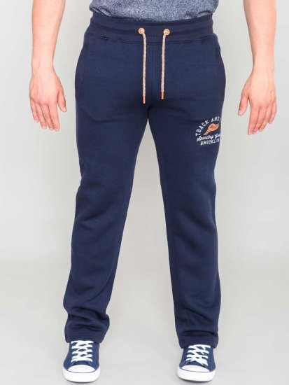 D555 Chilworth Open Hem Jogger Navy - Laisvalaikio kelnės ir šortai - Laisvalaikio Kelnės ir Šortai - 2XL-12XL