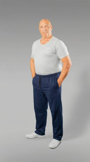 20 Nodi Grecale Stretch Fleece Cotton Sports Pants with Enzyme and Soft Touch Treatment Navy - Laisvalaikio kelnės ir šortai - Laisvalaikio Kelnės ir Šortai - 2XL-12XL