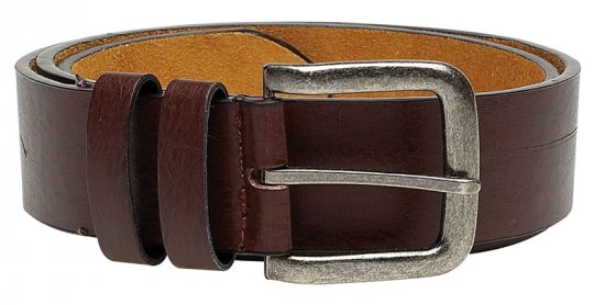 Duke Brown Leather belt, 4cm - Diržai - Didelių dydžių diržai - W40-W70/2XL-8XL