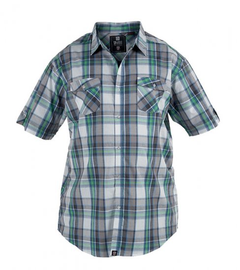 D555 Addis Checked Shirt - Marškiniai - Marškiniai - 2XL-8XL