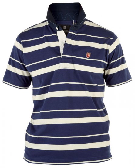 D555 Stripe Rugby - Polo marškinėliai - Polo marškinėliai - 2XL-8XL