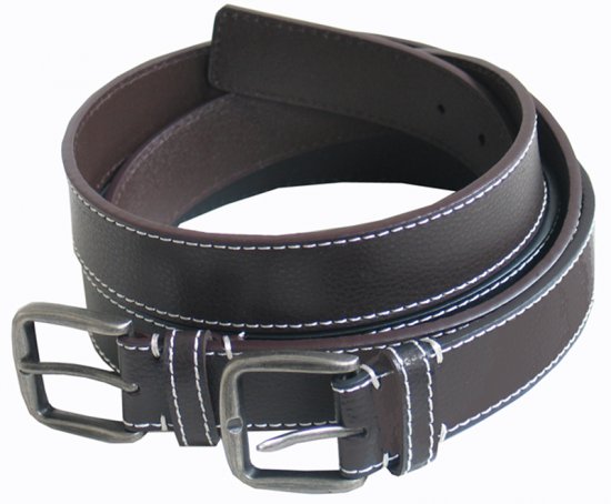 Kam Jeans Brown Leather belt - Diržai - Didelių dydžių diržai - W40-W70/2XL-8XL
