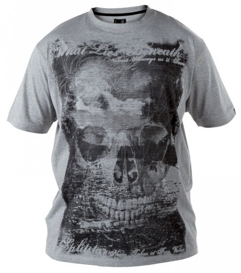 Split Star Skull T-shirt - Marškinėliai - Marškinėliai - 2XL-14XL
