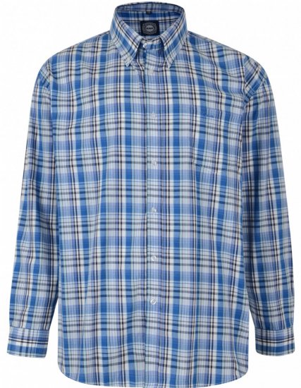 Kam 6090 L/S Shirt Blue - Marškiniai - Marškiniai - 2XL-8XL
