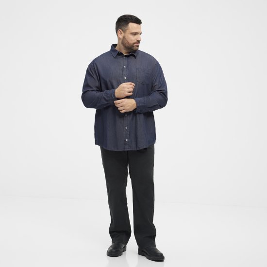 North Latitude 53139 denim marškiniai mėlyni - Marškiniai - Marškiniai - 2XL-8XL