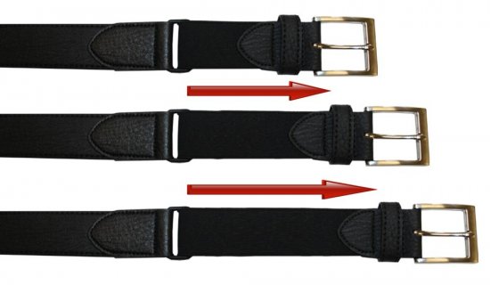 D555 Matthew X-tender Diržas Juodas, 4,4cm - Diržai - Didelių dydžių diržai - W40-W70/2XL-8XL