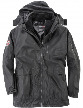 Marc & Mark 3-in-1 Genf Winter Jacket Black - Didelės vyriškos striukės - Didelės vyriškos striukės