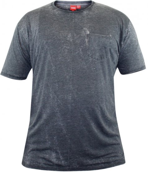 D555 Mavi T-shirt Grey with Pocket - Marškinėliai - Marškinėliai - 2XL-14XL