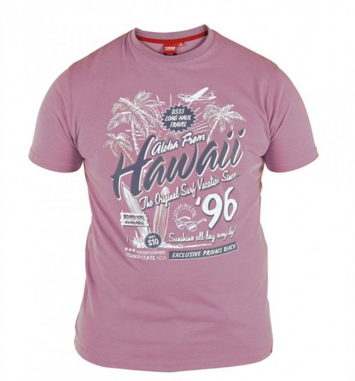 D555 Ashley T-shirt Lilac - Marškinėliai - Marškinėliai - 2XL-14XL