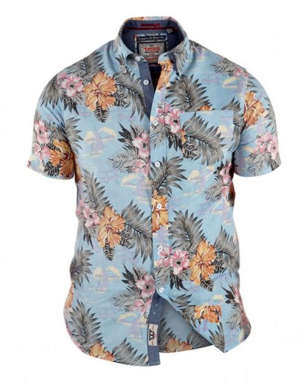 D555 Honolulu Short Sleeve Shirt - Marškiniai - Marškiniai - 2XL-8XL