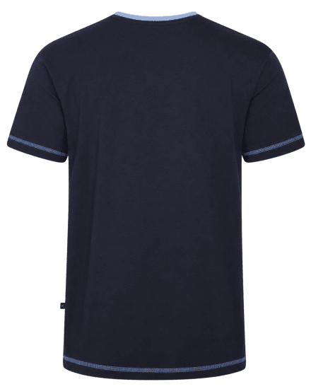 Kam Jeans 5780 Cut And Sew Panel T-Shirt Navy - Marškinėliai - Marškinėliai - 2XL-14XL