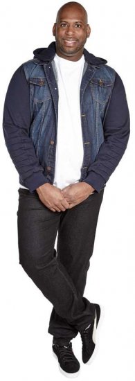 D555 CURTIS Denim Jacket With Detachable Hood - Didelės vyriškos striukės - Didelės vyriškos striukės