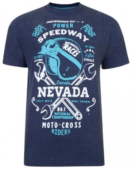 Kam Jeans Nevada Speedway Tee - Marškinėliai - Marškinėliai - 2XL-14XL