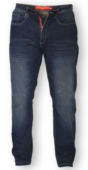 D555 BOURNE Tapered Dark Vintage Stretch Jeans - Džinsai ir Kelnės - Džinsai ir Kelnės - W40-W70
