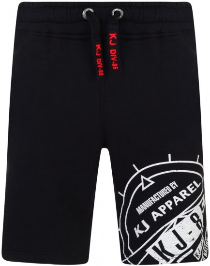 Kam Jeans 302 Fashion Sweat Shorts Black - Laisvalaikio Kelnės ir Šortai - Laisvalaikio Kelnės ir Šortai - 2XL-8XL