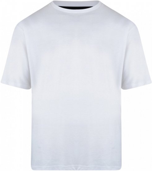 Motley Denim T-shirt White - Marškinėliai - Marškinėliai - 2XL-14XL