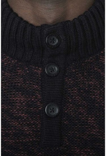 D555 MARSDEN Neck Sweater Black/Red - Megztiniai ir džemperiai - Megztiniai ir Džemperiai - 2XL-14XL
