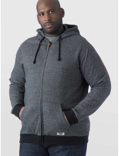 D555 Romney Full Zipper Hoodie Charcoal - Megztiniai ir džemperiai - Megztiniai ir Džemperiai - 2XL-14XL