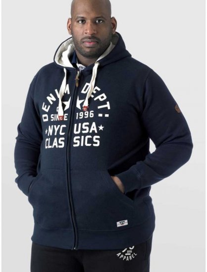 D555 Upton Hoodie Navy - Megztiniai ir džemperiai - Megztiniai ir Džemperiai - 2XL-14XL