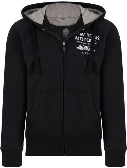 Kam Jeans 773 New York Motors Hoodie Black - Megztiniai ir džemperiai - Megztiniai ir Džemperiai - 2XL-14XL